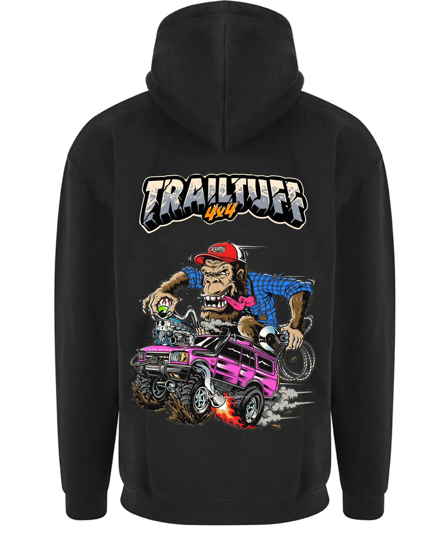 TrailTuff Disco Fink Hoodie — Blue / Pink