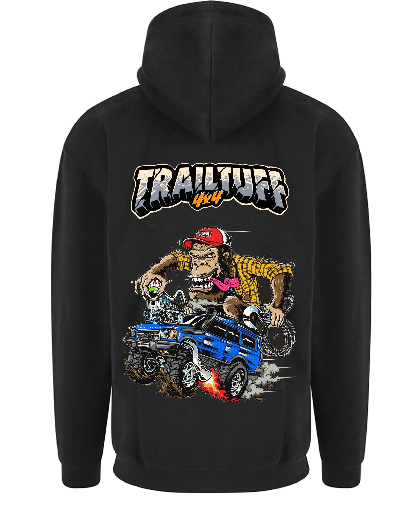 TRAILTUFF DISCO - FINK HOODIE (ORANGE/BLUE) - trailtuff