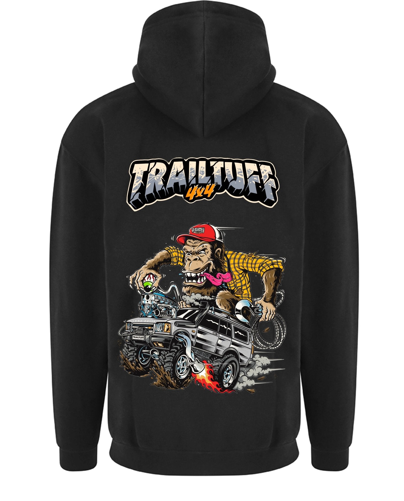 TRAILTUFF DISCO - FINK HOODIE (ORANGE/GREY) - trailtuff