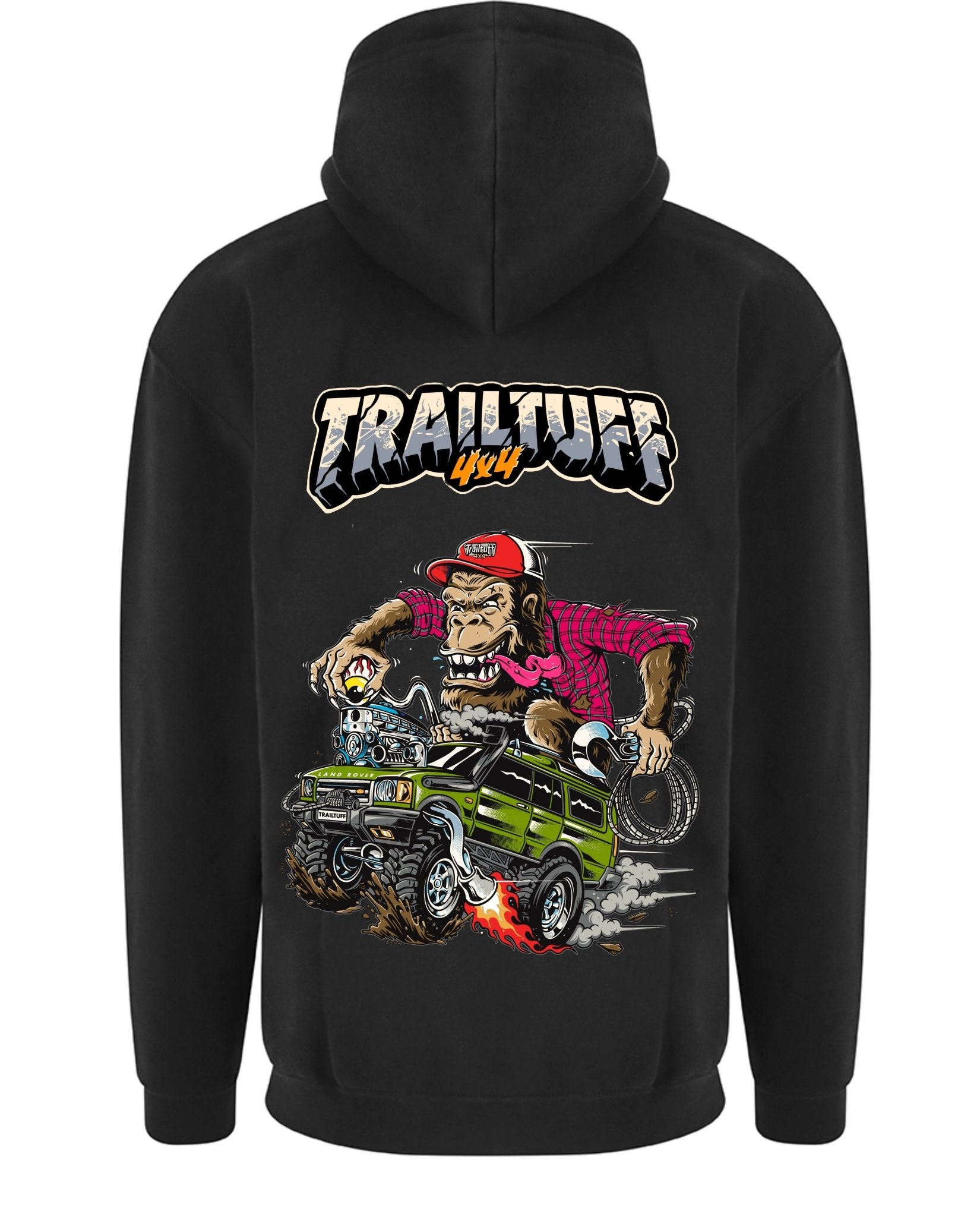 TRAILTUFF DISCO - FINK HOODIE (RED/GREEN) - trailtuff